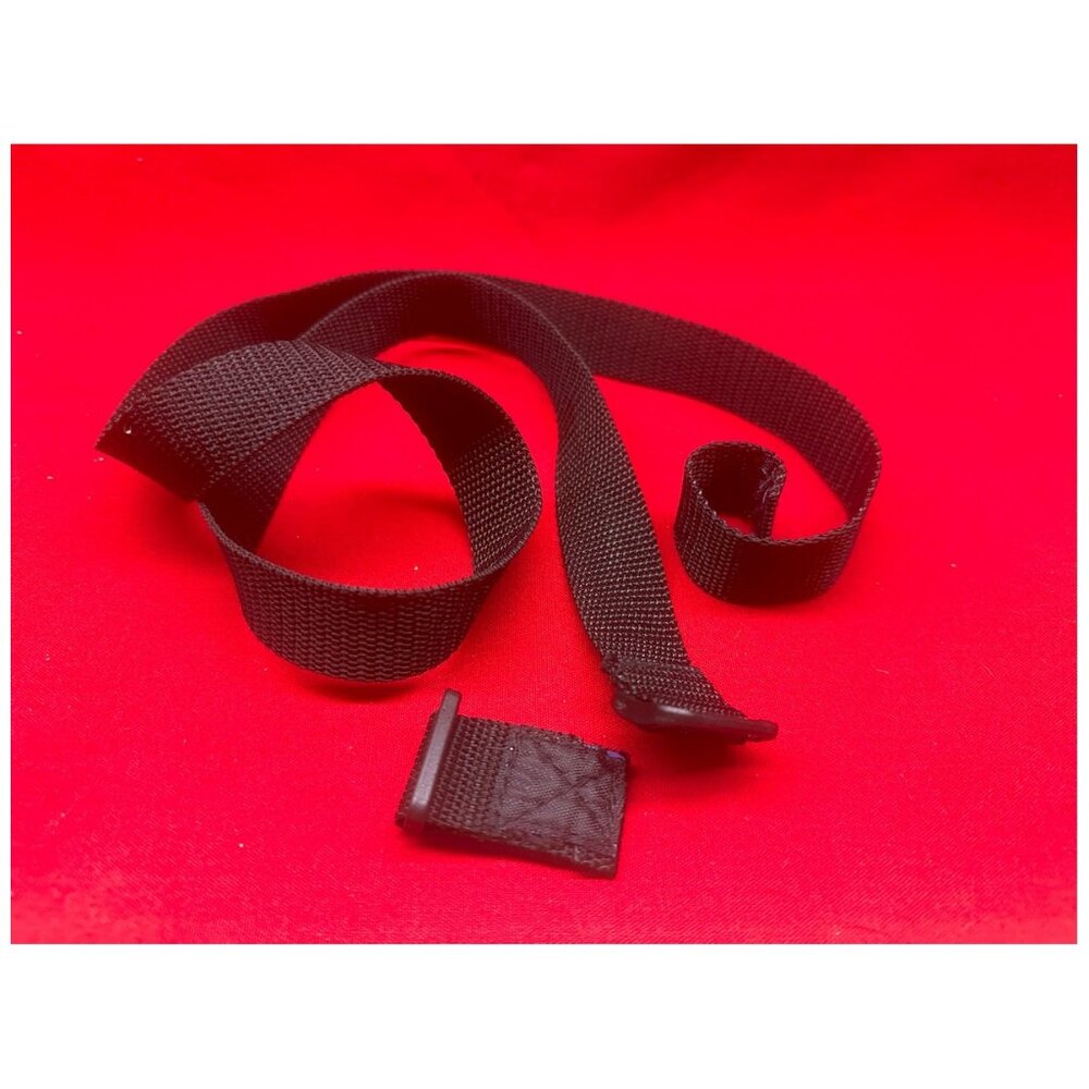 Black Fabric Belt or Strap Women's w/ Adjustment Tab No ID ~40" x 1"